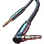 Аудио кабель Ugreen AV112 3.5 мм Male to 3.5 мм Male Cable золотистый Plated Metal Case with Braid (60180) - миниатюра 1