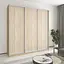 Шкаф-купе трехдверный MebelStar Стандарт AL 3ДСП 230x45x240 см Дуб сонома (MBS-1819) - миниатюра 1