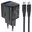 МЗП Acefast A113 PD20W GaN (1USB-C) + кабель Type-C to Type-C Black - мініатюра 1