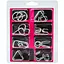 Набор металлических головоломок Bambi Metal Puzzle 8 штук в наборе Pink 808A-C-B - миниатюра 1