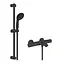 Термостат для ванни Grohe QuickFix Start Black + Душовий гарнітур Vitalio Start 100 UA303907T1 Чорний матовий - мініатюра 1