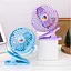 Вентилятор Mini Fan з акумулятором на прищіпці фіолетовий (2628-10) - мініатюра 2