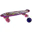 Скейт пенні-борд, 56x14 см, PU колеса зі світлом, малюнок, MS0749-6 (В асортименті) - мініатюра 1