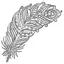 Ялинкова іграшка MIS LT Перо 7,5х15,5Х1,5 см срібний - мініатюра 1
