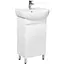 Тумба Мойдодир Фокус 50 з умивальником Solo 50 Білий - мініатюра 1