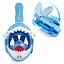Маска для снорклінгу TSUNAMI Shark повнолицьова, дитяча Sky Blue (P-5907739318237) - мініатюра 9