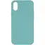 Чехол Epik Silicone Case Full Protective AA NO LOGO для Apple iPhone X/XS 5.8 Бирюзовый/Marine Green - миниатюра 1