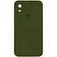 Чохол Epik Silicone Case Square Full Camera Protective AA для Apple iPhone XR 6.1 Зелений/Dark Olive - мініатюра 1