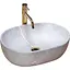 Умивальник Rea Lara grey накладний REA-U9889, Сірий - мініатюра 1