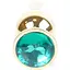 Анальна пробка Boss Of Toys Boss Series - Jewellery Gold Butt Plug Green, BS6400069, Золотий / Зелений - мініатюра 2