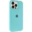 Чохол Epik Silicone Case Full Protective AA для Apple iPhone 13 Pro 6.1 Бірюзовий/Marine Green - мініатюра 1