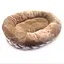 Лежак овальний для собак та котів Ложе Zoo-hunt коричневий №3 60х80х24 см - мініатюра 1