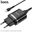 Зарядний пристрій і кабель Hoco Micro USB cable Ardent charger set N1 1USB чорні - мініатюра 6