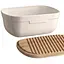 Хлібниця з кришкою-дошкою Emile Henry Storage 6.8 л, 35.5x24.8x15.5 см бежева (028750) - мініатюра 3