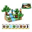 Конструктор магнитный Minecraft, LZCK018, 106 элементов, фигурки героев - миниатюра 1