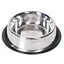 Flamingo Dish Rubber Rim миска для собак з гумовим обідком, нержавійка 0.9 л d=17 см - мініатюра 1