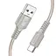 Дата кабель Borofone BX116 Certain USB to Type-C 3A (1m) Gray - мініатюра 2