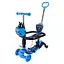 Самокат детский 3-х колесный Scooter Children's SC2501(Blue) 3в1 светящиеся колеса, синий - миниатюра 1