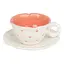Чашка с блюдцем Нежные сердца 200 мл Розовый - миниатюра 2