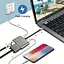 Концентратор Type-C 4 в 1, адаптер type-c 3.0 до 4K HDMI HDTV, VGA USB 3.0 PD, разветвитель быстрой зарядки  - миниатюра 4