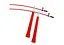 Скоростная скакалка EasyFit Speed Cable Rope 3 м со стальным тросом красная (EF-2039-R) - миниатюра 4