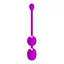 Вагінальні кульки Pretty Love Werner Kegel Ball, 20.5 см, фіолетовий - мініатюра 3