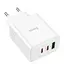 МЗП Hoco C126A PD40W+QC3.0 (1USB/2Type-C) White - мініатюра 4
