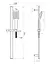 Душова штанга Imprese 6607001 L-66 см, Хром - мініатюра 2