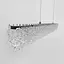 Видовжена кришталева люстра в хромі 80х5 см | Арт. 33038L-850*50 CH | Line F - мініатюра 5