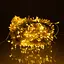 Новорічна гірлянда Різдвяна фея вулична GarlandoPro 100 м 1000 LED гірлянда на вулицю 8 режимів роботи білий провід Жовтий CF1000L100MWY - мініатюра 1