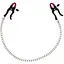 Затискачі для сосків на ланцюжку Bad Kitty Silicone Nipple Clamps 52 см сріблястий - мініатюра 1