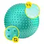 Мяч для фитнеса (фитбол) Cornix 55 см полумассажный Anti-Burst Mint XR-0464 - миниатюра 5