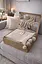 Плед вязаный двухспальный 200х220 см бежевый TC303376190 - миниатюра 3