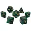 Набор кубиков Galaxy 7 Dice Set - Dark green , 7 шт. (g7dgala05) - миниатюра 1