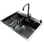 Комплект мийка + змішувач Romzha Arta U-650S Max BL (B) - мініатюра 1