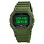 Мужские наручные электронные часы Skmei 1628 Зеленый с белым - миниатюра 2