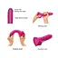 Реалістичний фалоімітатор Strap-On-Me Sliding Skin Realistic Dildo Fuchsia - S, ефект рухомий до - мініатюра 3