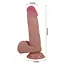 Фалоімітатор Baile Sliding Skin 8.1'' 20.5 см коричневий - мініатюра 10