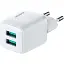 Адаптер блок живлення мережевий JOYROOM Mini dual port smart fast charge L-2A121 2 порти блок живлення білий - мініатюра 1