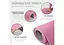 Коврик для йоги и фитнеса EasyFit TPE+TC 6 мм двухслойный розово-серый + чехол (EF-1924s-PKGY) - миниатюра 2