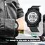 Aswan watch Цифровые часы для мужчин с будильником, светом, датой, секундомером, двойным временем - миниатюра 2