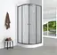 Душевая кабина с низким поддоном Mixxus Plain SCT02-90x90x195-TR graphite прозрачное стекло 4 мм MI6901, Универсальная, прозрачная, графит - миниатюра 6