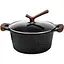 Набір посуду Haus Roland з антипригарним покриттям 5 предметів 12/8/5,4//4,3/3,1 л чорний HP33528B - мініатюра 5