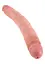 Двухсторонний фаллоимитатор King Cock Slim Double 30 см телесный - миниатюра 2