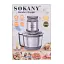 Чопер измельчитель Sokany SK-7027 800 Вт 3 литра 4 лезвия нержавеющая сталь, кухонная мясорубка для продуктов овощей фруктов - миниатюра 7
