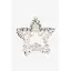 Заколка-краб Звездочка 11-6,1-18 Серебряный - миниатюра 1