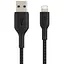 Belkin Кабель USB-A - Lightning, BRAIDED, 2m, black - миниатюра 1