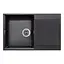 Кухонна мийка Lidz 790x495/230 BLM-14 (LIDZBLM14790495230), Чорний - мініатюра 1
