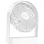 Вентилятор портативний Hoco HX65 ultra-thin desktop fan white - мініатюра 2