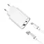 Мережевий зарядний пристрій Wiwu Wi-U002 PD QC charger set with EU plug USB to Type C Білий - мініатюра 1